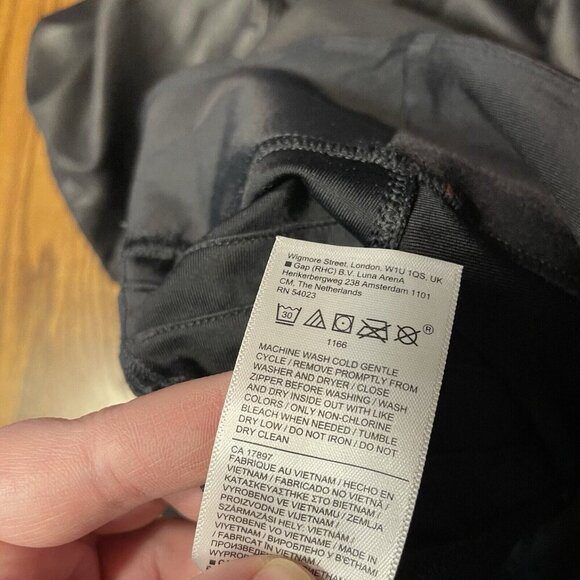 Athleta Women XL Black Athleisure High Rise Ankle Zip Delancey Gleam Moto Tight - Picture 12 of 12